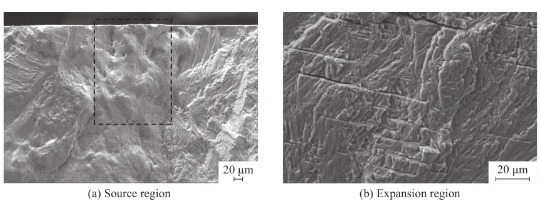 Figure 3.  Micromorphology image of the crack fracture